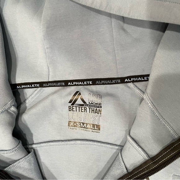 Alphalete Element ELMTS Crop Zip Jacket XS & Jogger Pant SM Women Sky Blue Set - Picture 8 of 13